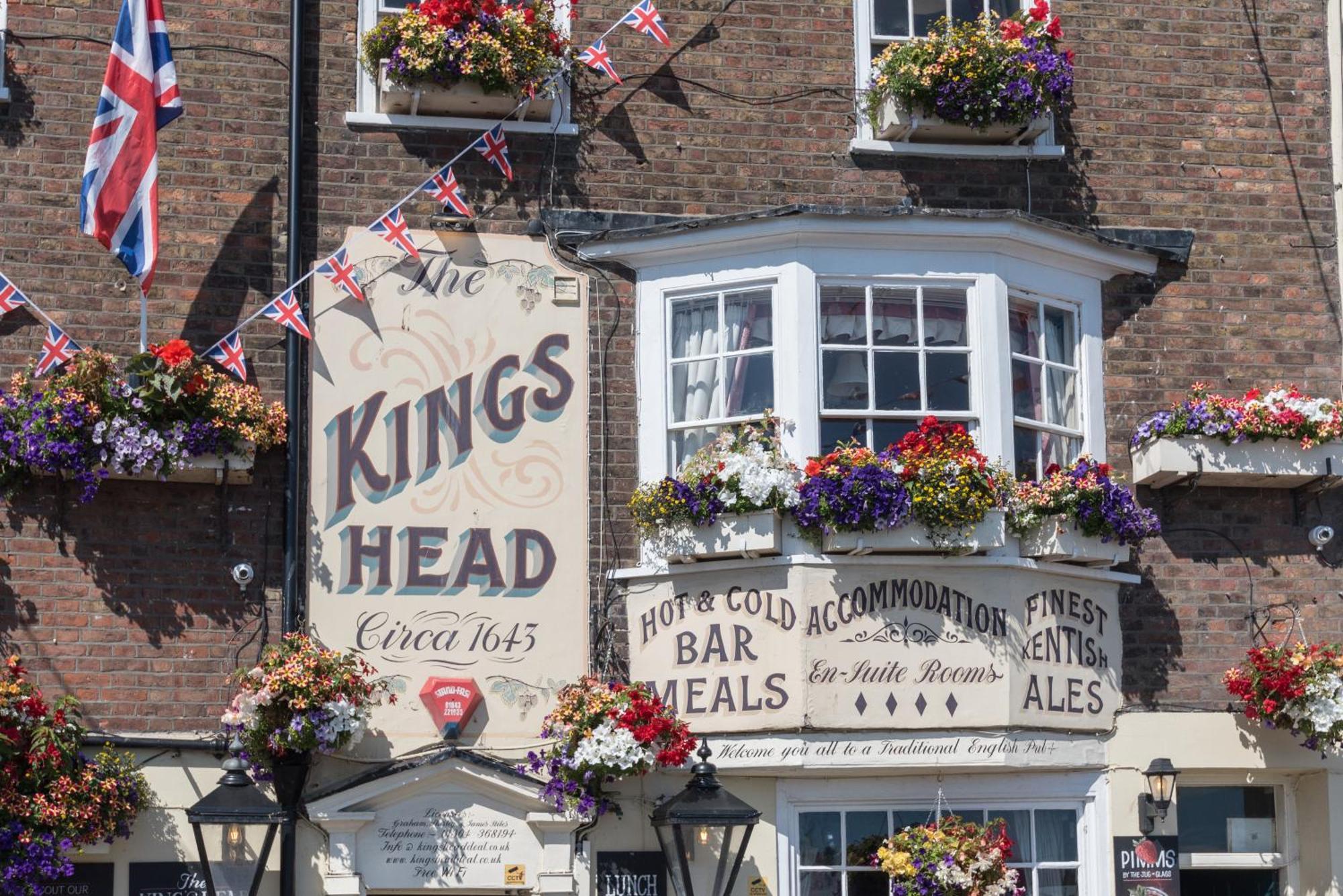 The Kings Head Acomodação com café da manhã Deal Exterior foto